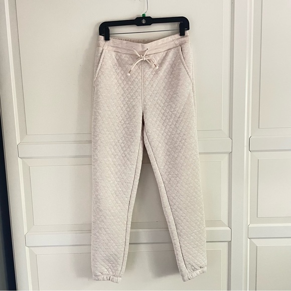 Marine Layer Women's Corbet Quilted Jogger Cream Size S 26559 - Picture 2 of 13